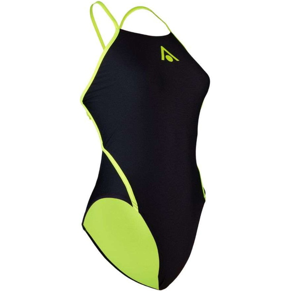 2025 Aquasphere Womens Essential Diamond Back Adjustable Swim Suit SW4730107 - Black / Yellow